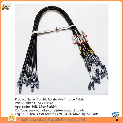Kabel gasa akceleratora viljuškara|HELI 3ton Diesel Forklift Dijelovi|Prodaja dijelova motora 4JG2|H25T5-60502